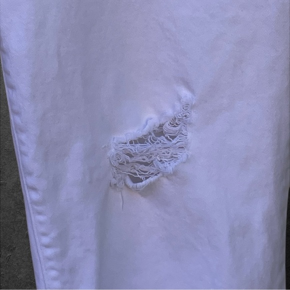 Time and Tru Women's White High Rise 5 button Stright Crop Jeans Sz 18 - Picture 7 of 9